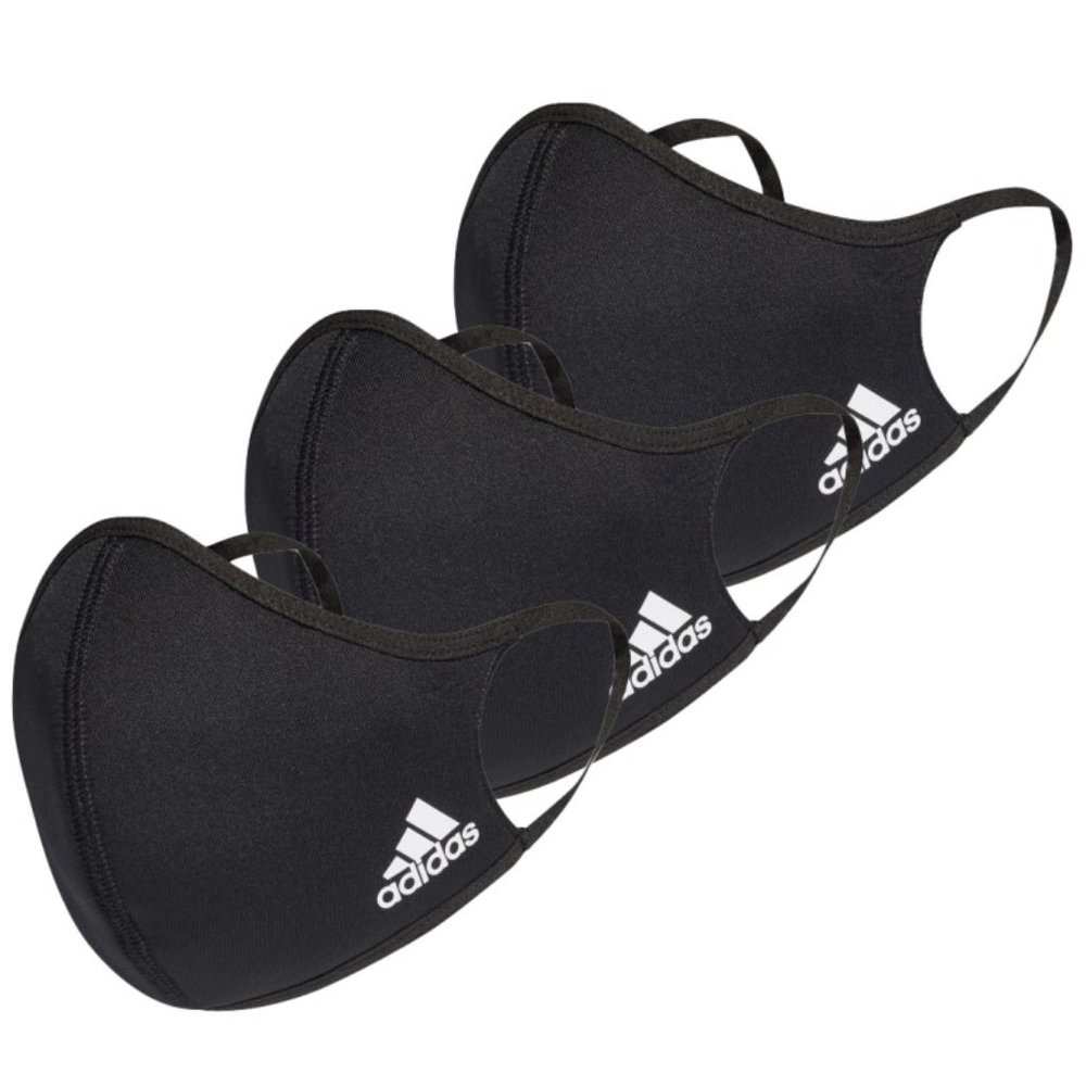 (3 mask) Adidas Face Mask Black Medium/Large *New*